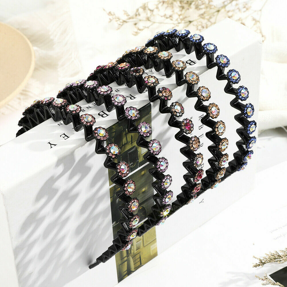 Non-slip Hair Band Flower Pearl Headwear Headband Diamond Hair Hoop New