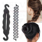 2Pc Black Magic French Hair Styling Twist Braiding Maker & Hair Bun Maker Hook