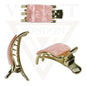Hair Claw Clips Marble French Style Hair Jaw Golden Kimono Clips Clamp Barrette