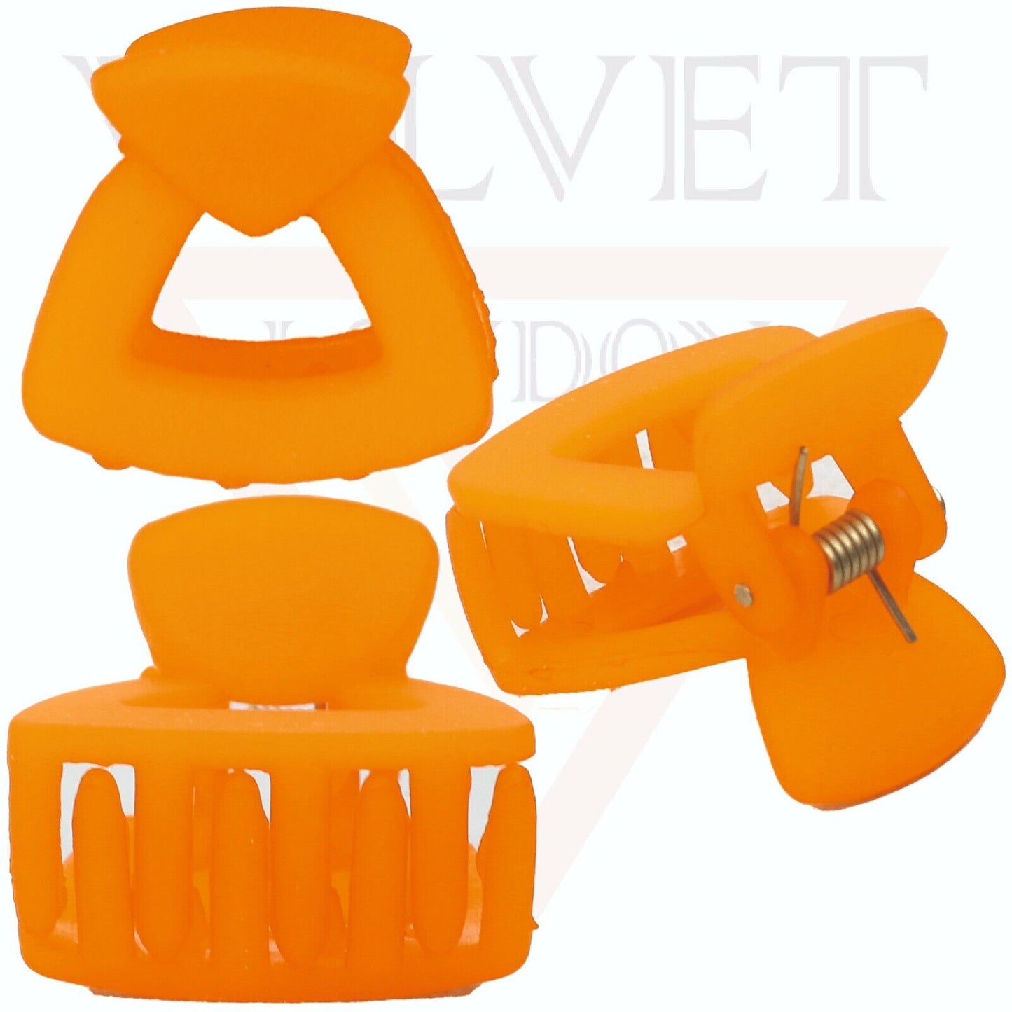 Hair Claw Clips Small Hair Clamp Neon Mini Jaw Claw Clutcher Barrette Hairpins