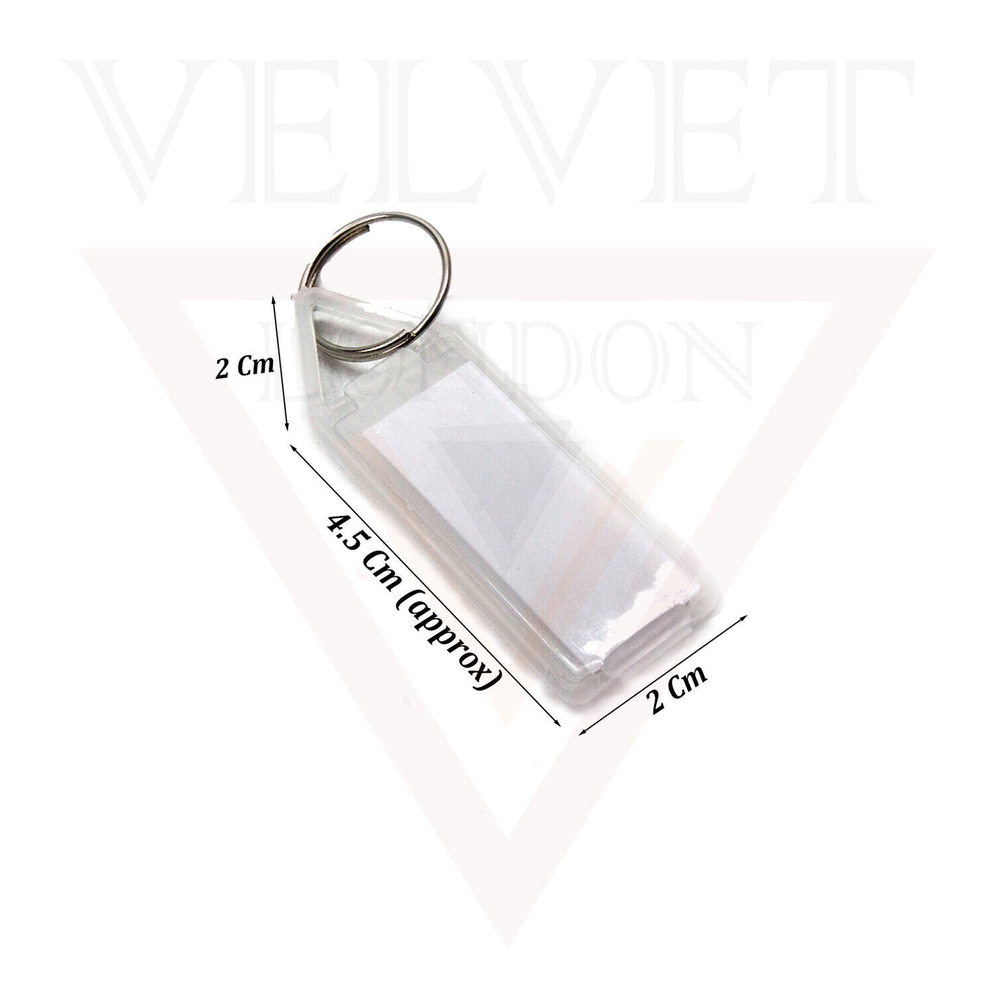 Keychain Tag Label Key Ring ID White Decorative Purpose On Keys Luggage Label