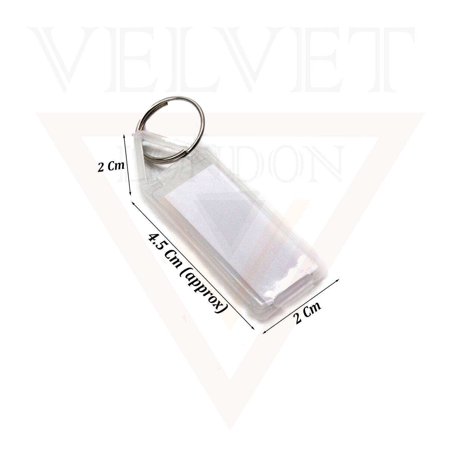Keychain Tag Label Key Ring ID White Decorative Purpose On Keys Luggage Label