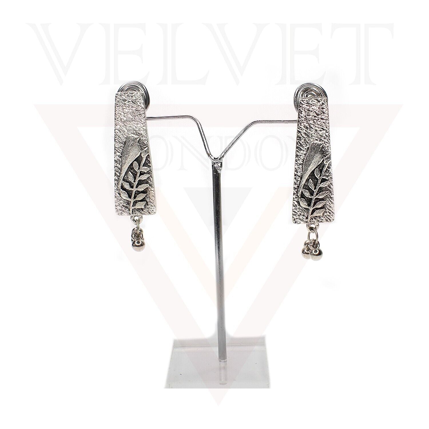 Oxidized Necklace Earrings Sparrow Antique Silver Traditional Boho Jewellery Set