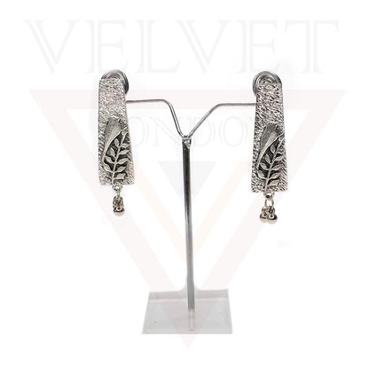 Oxidized Necklace Earrings Sparrow Antique Silver Traditional Boho Jewellery Set
