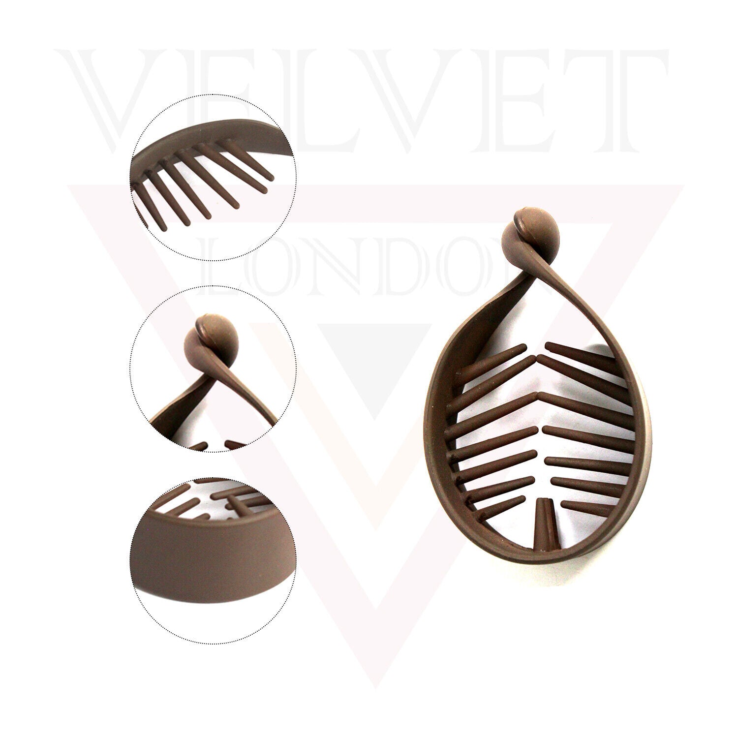 Matte Oval Acrylic Banana Hair Clip Twist Hair Pin Ponytail Holder Comb Clamp