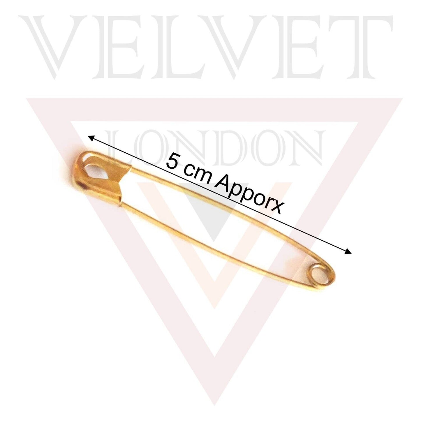 50Pcs Golden Safety Pins Metal Sewing Pins For Art Craft Sewing Jewellery Making