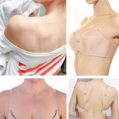 Non-Slip Invisible Clear Bra Straps ransparent Replacement Bra Shoulder Straps