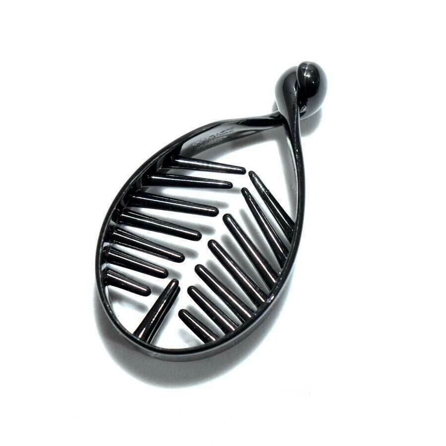 Black Banana Clip Twist Hair Claw Hair Grip Claw Ponytail Holder Fish Comb Clamp