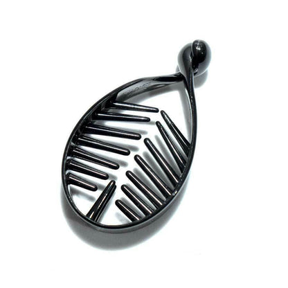 Black Banana Clip Twist Hair Claw Hair Grip Claw Ponytail Holder Fish Comb Clamp