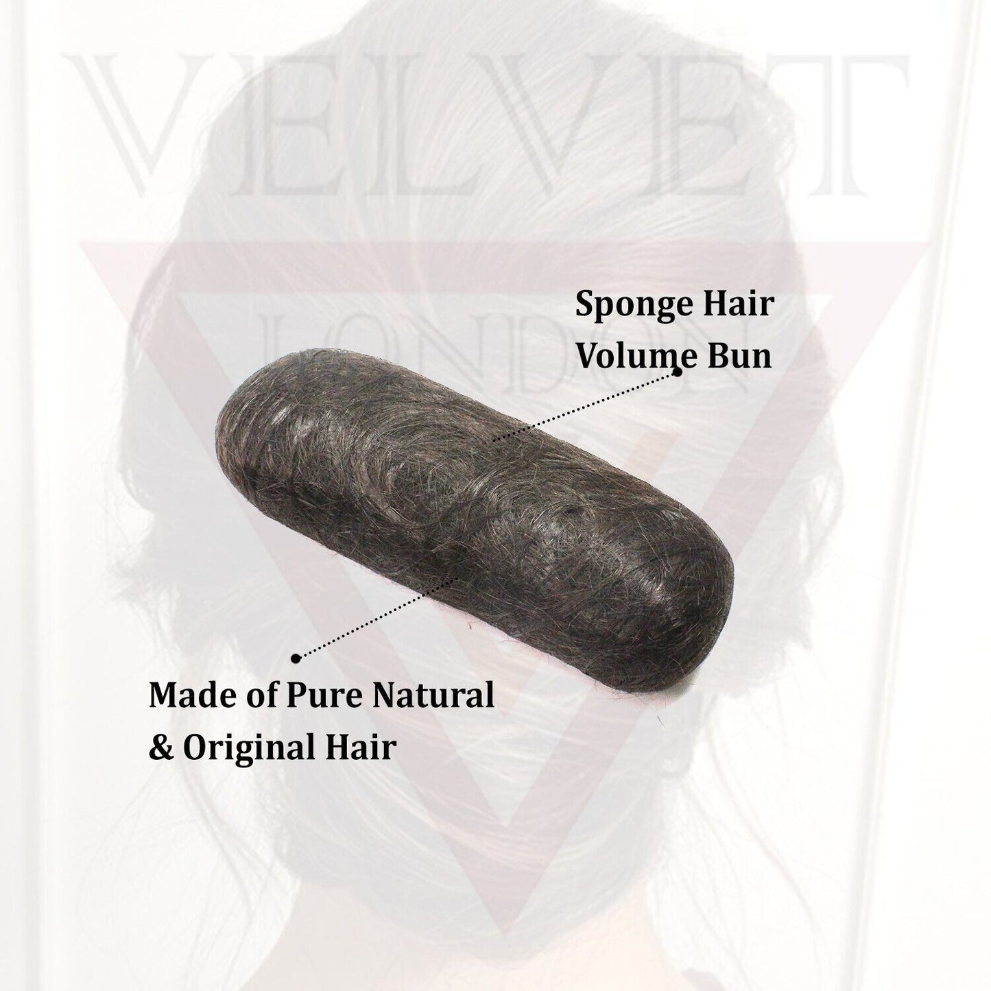 Black Volume Hair Pads Padding For Chignon Lift Hair Bun Maker Hair Styling Puff