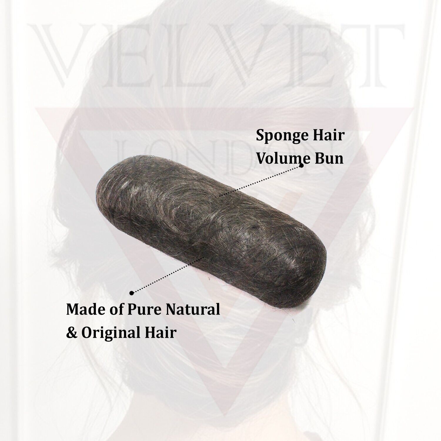 Black Volume Hair Pads Padding For Chignon Lift Hair Bun Maker Hair Styling Puff