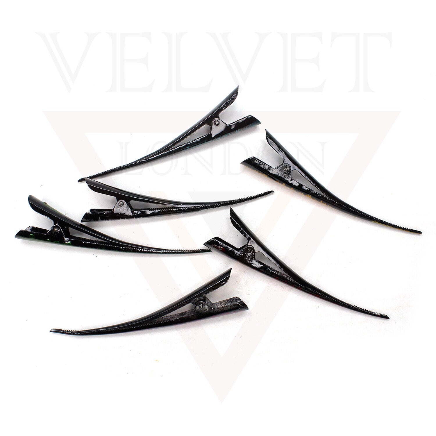 Duckbill Hair Clip Metal Crocodile Barrettes Teeth Long Hair Styling Clips Salon