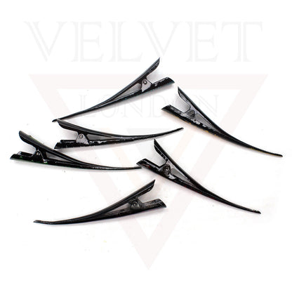 Duckbill Hair Clip Metal Crocodile Barrettes Teeth Long Hair Styling Clips Salon