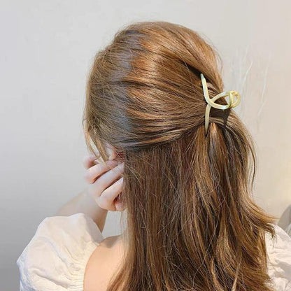 3x Knot Shape Hair Claw Black Golden Brown Hair Jaw Clamp Butterfly Hair Clips 