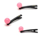 Crocodile Hair Clips With Colorful Marble Ball Brooch for Party Travel Festival
