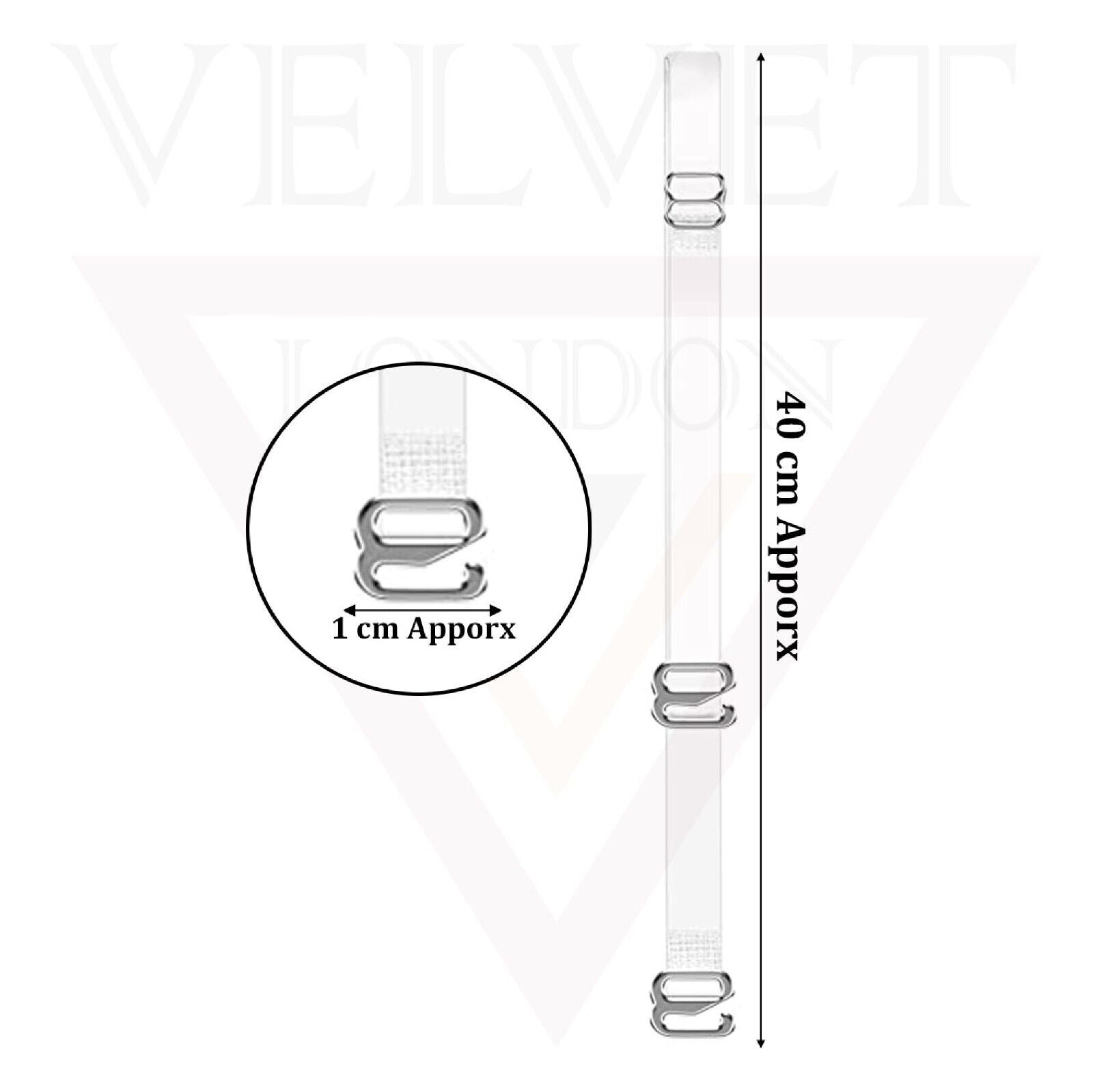 Non-Slip Invisible Clear Bra Straps ransparent Replacement Bra Shoulder Straps