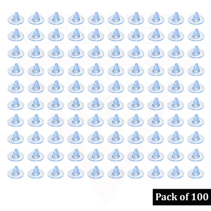 Earring Backs with Pad for Stud Earrings Blue Silicone Safety Back Stoppers
