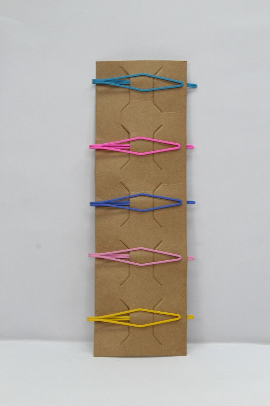 5x Hair Clips Pastel Hair Pins Set Geometric Girls Metal Colourful Bobby Grips