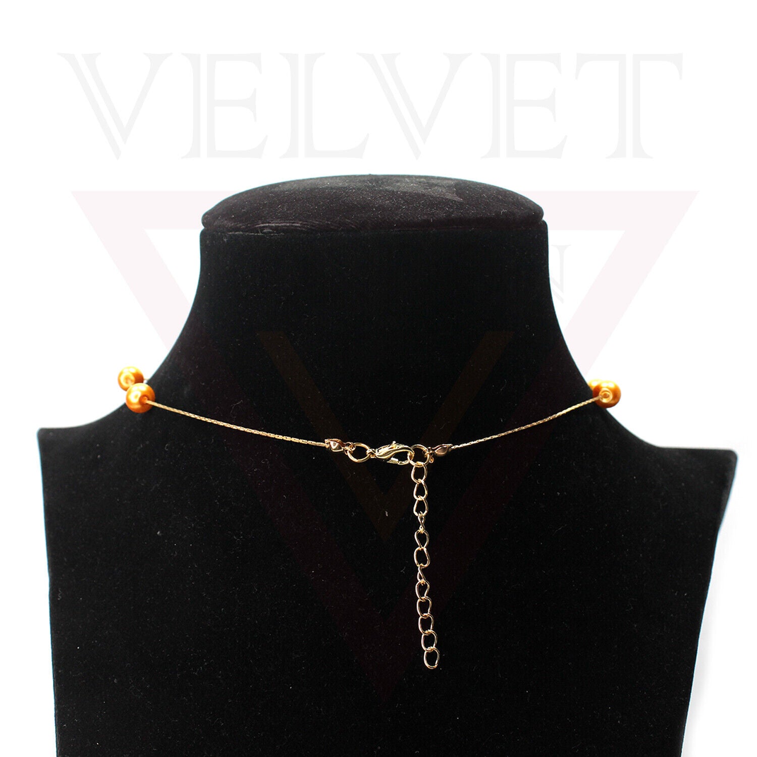 Pearl Necklace Golden Chain Choker Vintage Wedding Bridal Jewelry Gift For Her