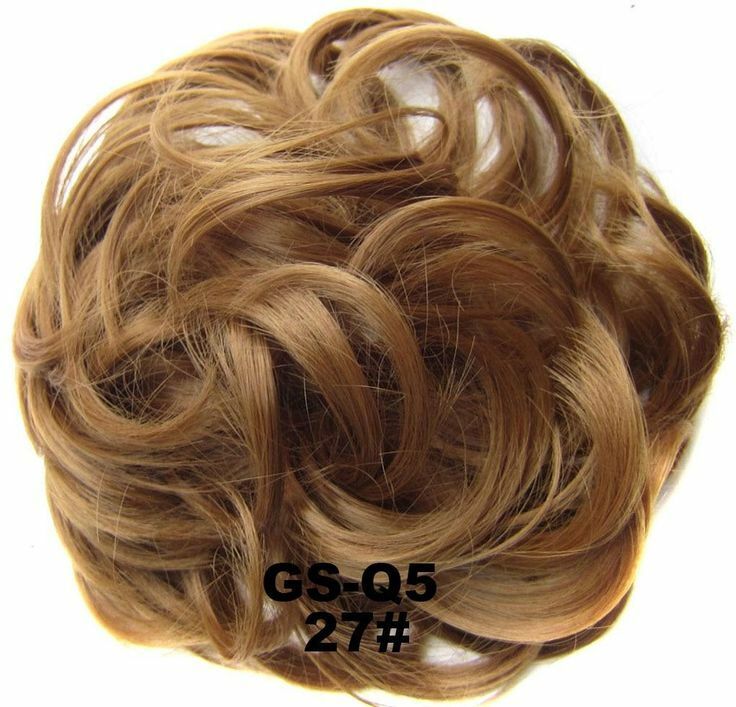 Curly Messy Bun Hair Piece Bobble Scrunchie Lady Natural Fake Hair Extensions