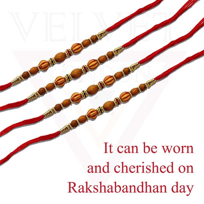 Rakhi Thread for Brother 12pc Raksha Bandhan Handmade Beaded Simple Rakhee