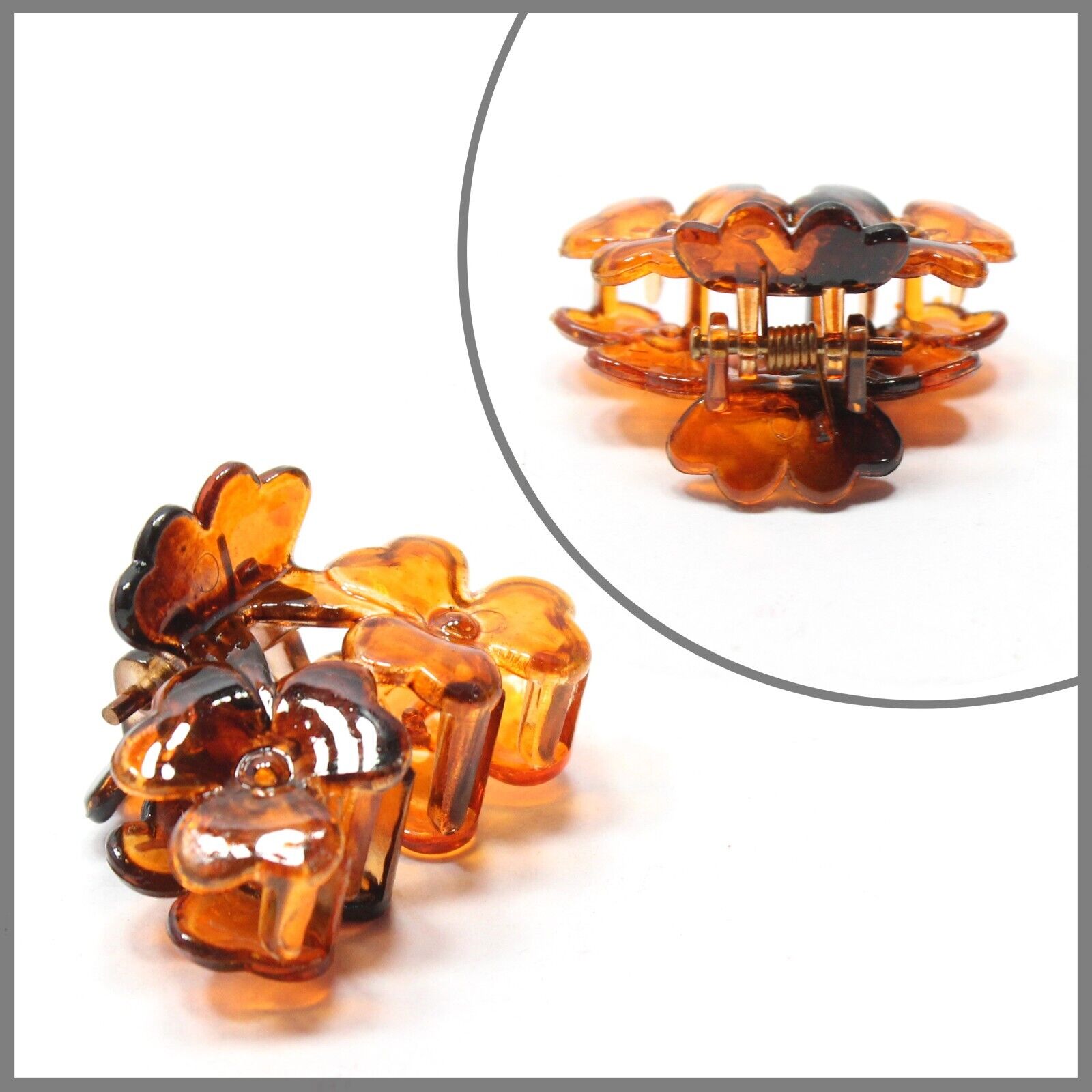 6x Flower Hair Claw Tiny Clips Non-Slip Barrettes Small Butterfly Clutches New