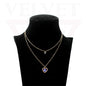 Trendy Golden Multi Layer Chain Necklace Oxidised Evil Eye Pendant Beachwear