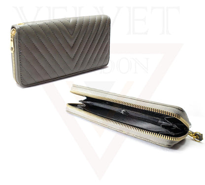 Fashion Leather Purse Handbags Coinpouch Zipper Wallet Girl Luxury Clutch Bag