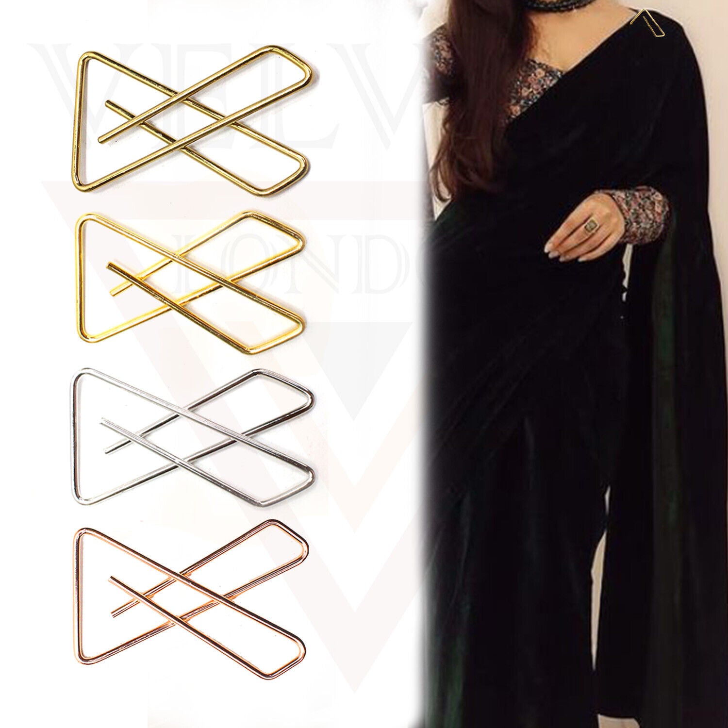 Hijab Safety Pins Hijab Brooch Pins Saree Pins Women Girls For Party Wedding Pin