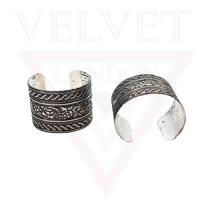 Kada Bangle Bracelet Antique German Oxidised Traditional Cuff Bracelet for Girls