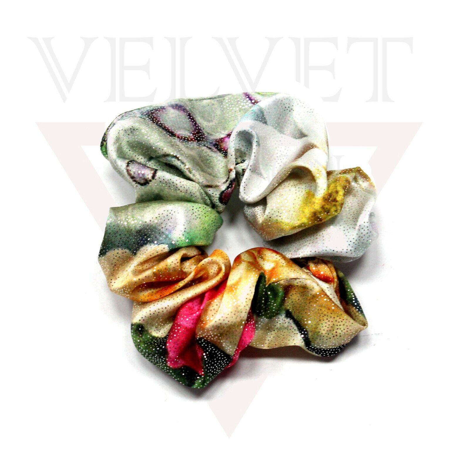 Girls Hair Scrunchies Elastic Ponytail Holder Hair Bobble Bands Shinny Headwear