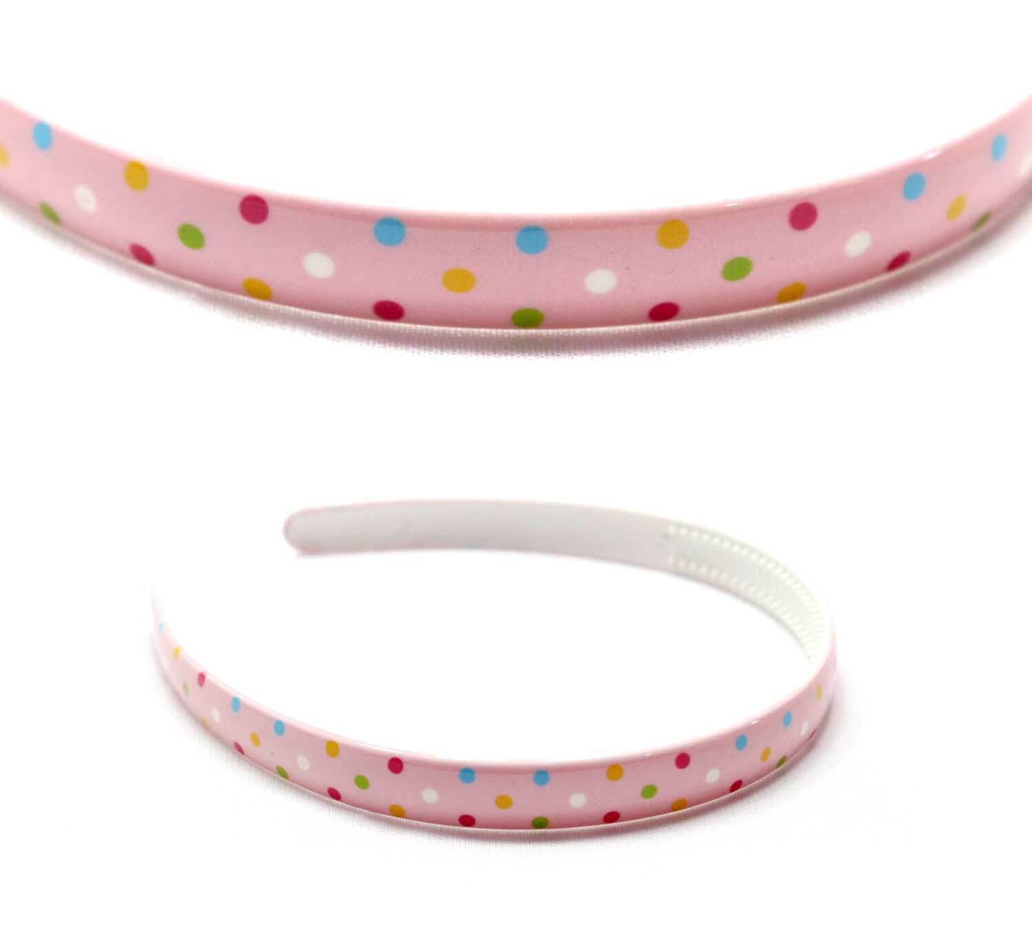 Doted Print Hair Bands Headband With Teeth Hair Hoop Non-slip Gripper Headwears