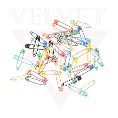 50Pcs Multi-Color Safety Pins Craft Sewing Nickel Metal Plated For Clothe 3.5 Cm