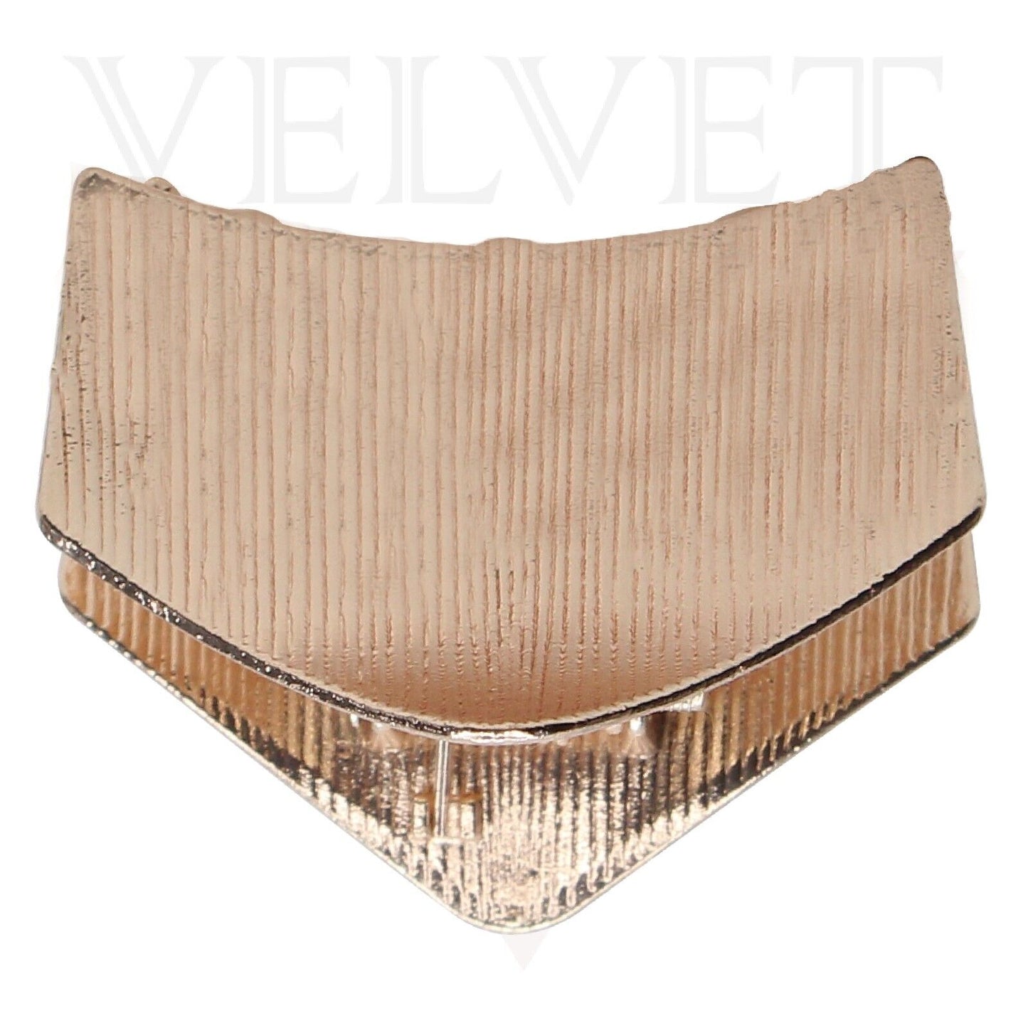 4x Lining Hair Claw Metal Pyramid Shape Hair Clips Jaw Clamp Strong Hold Hairpin