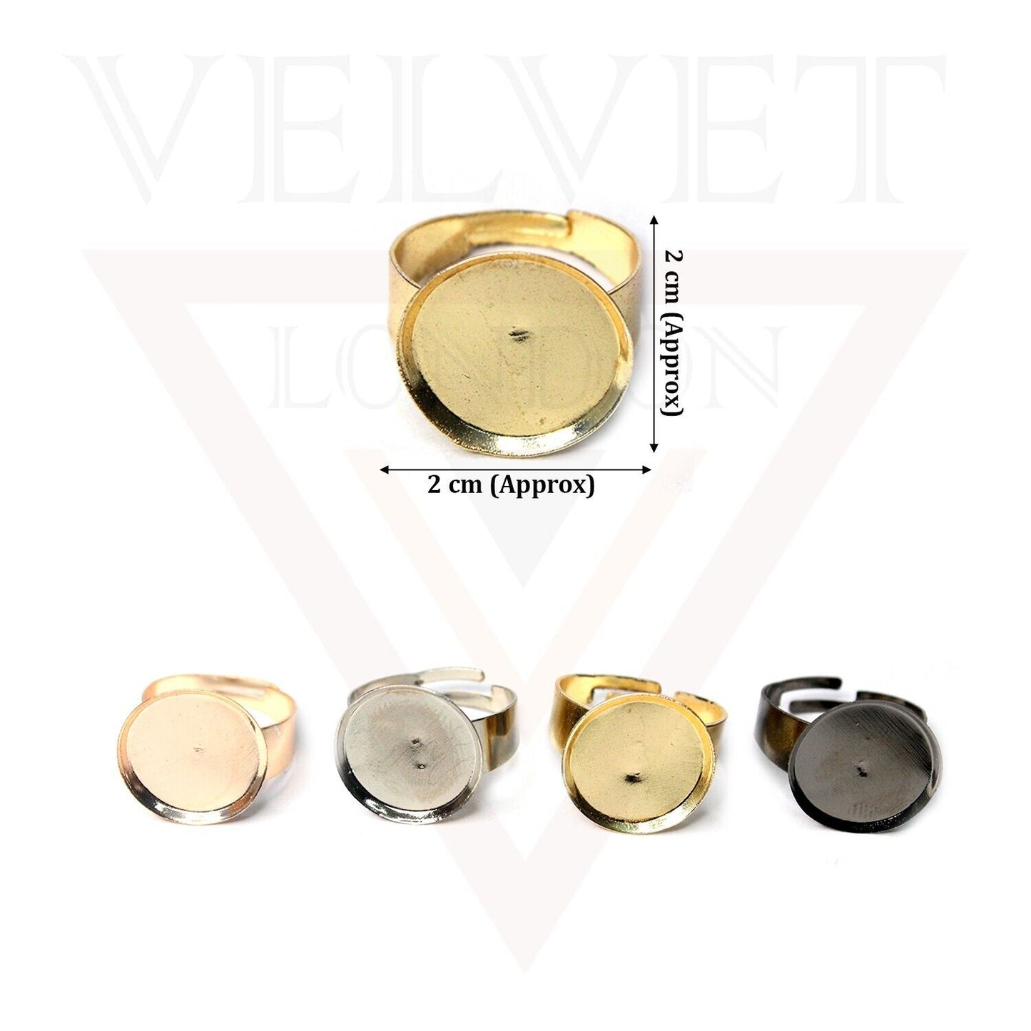 Round Adjustable Ring Bases Finger Ring Making For Ring Making Jewellery Blanks