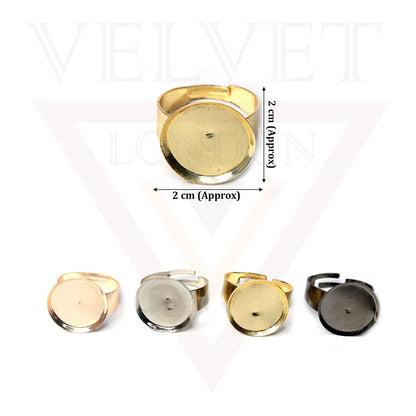 Round Adjustable Ring Bases Finger Ring Making For Ring Making Jewellery Blanks