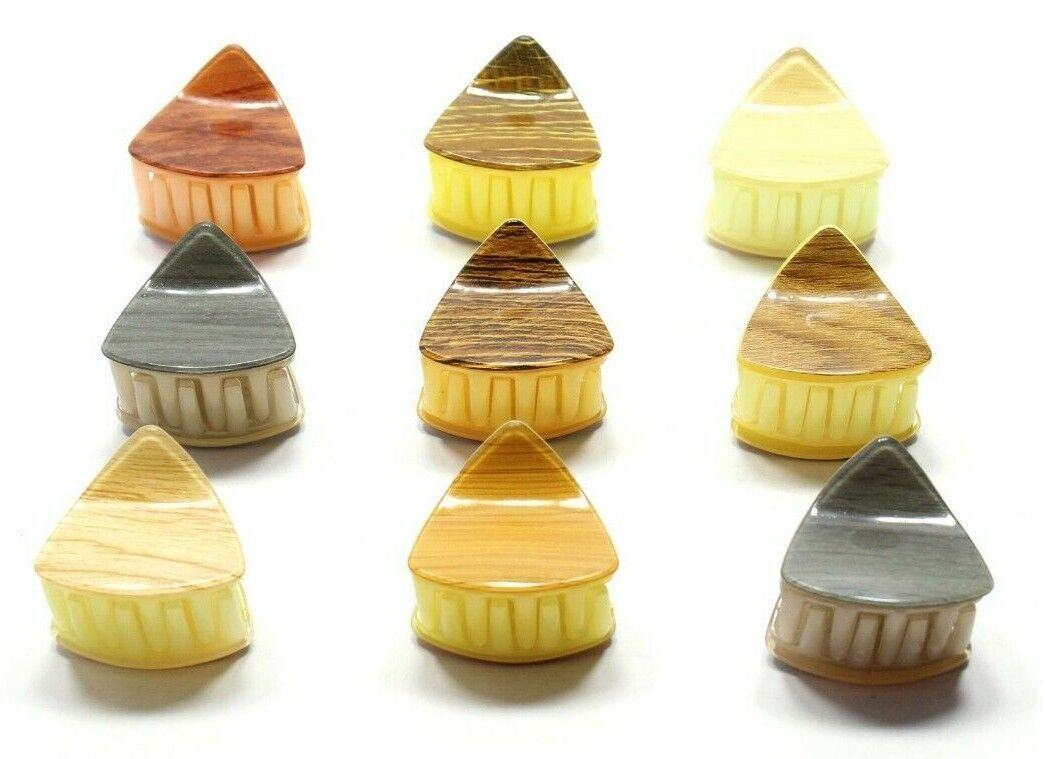 Hair Claw Clips Wooden Effect Clamp Tringle Shape Hairpin Butterfly Barrette