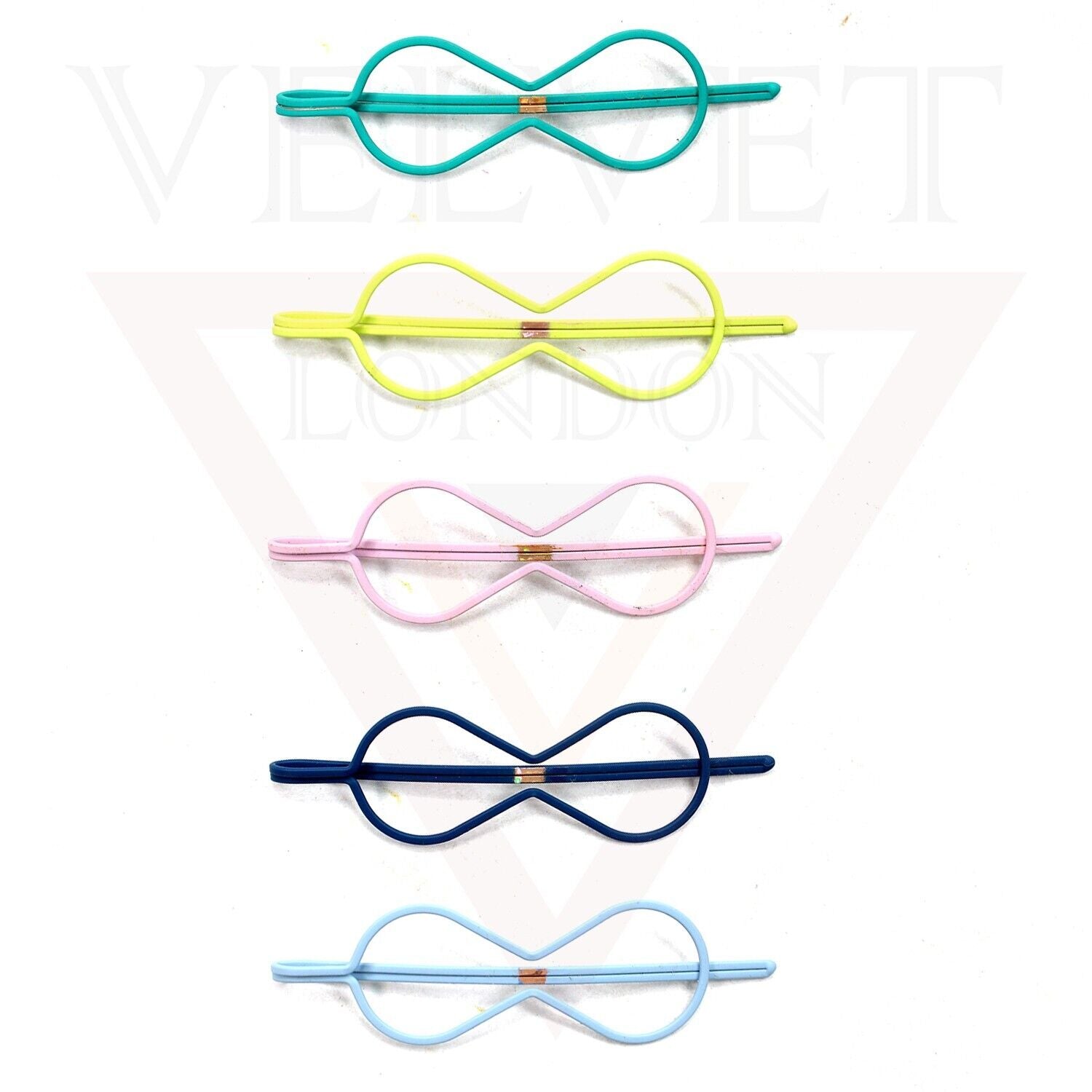 5x Bow Hairpins Set Metal Hair Clips Blonde Bobby Pin Grips Hair Accessories