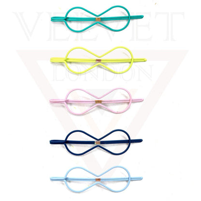 5x Bow Hairpins Set Metal Hair Clips Blonde Bobby Pin Grips Hair Accessories