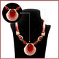 Tribal Colourful Beaded Traditional Necklace Pendant With Earrings Boho Ethnic