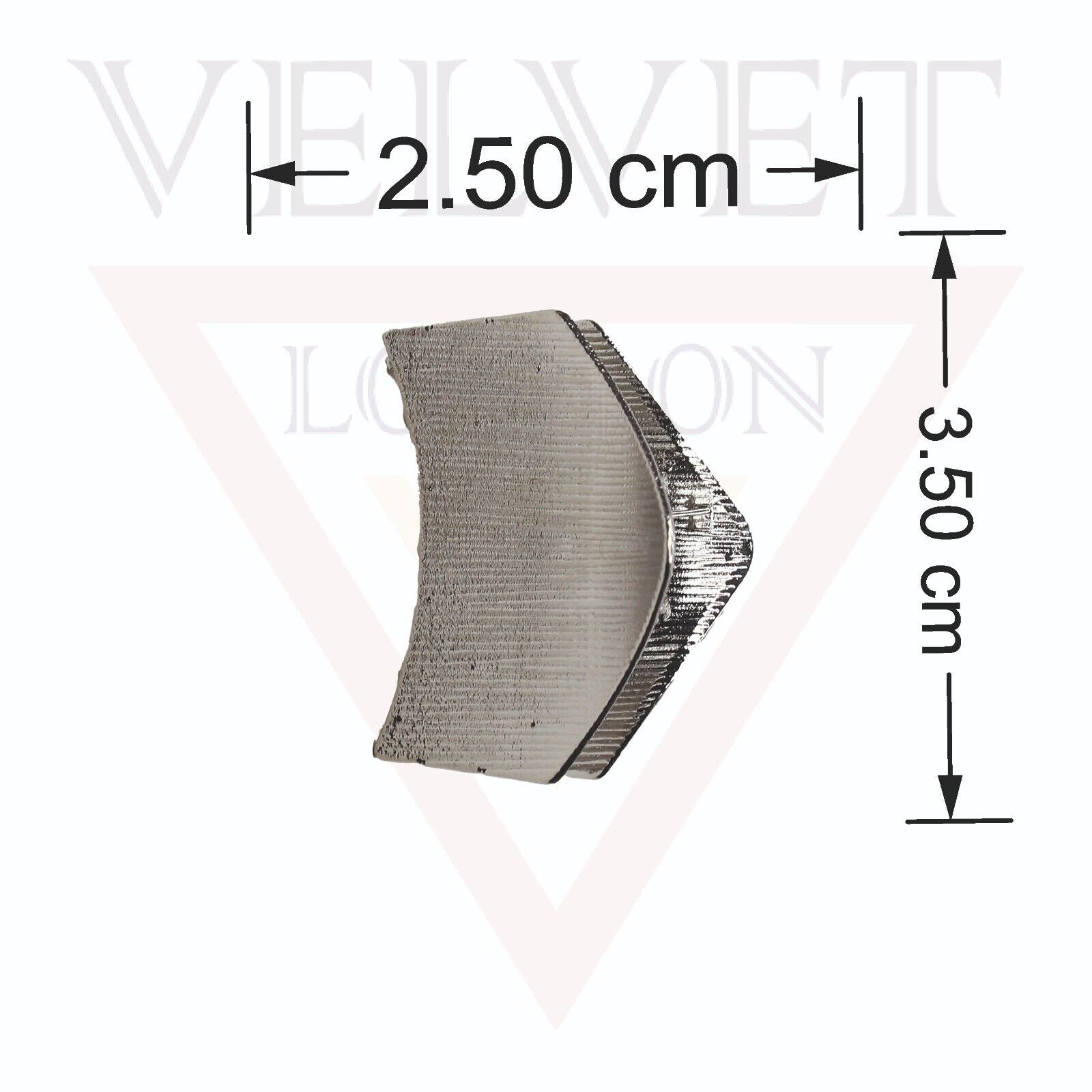 4x Lining Hair Claw Metal Pyramid Shape Hair Clips Jaw Clamp Strong Hold Hairpin