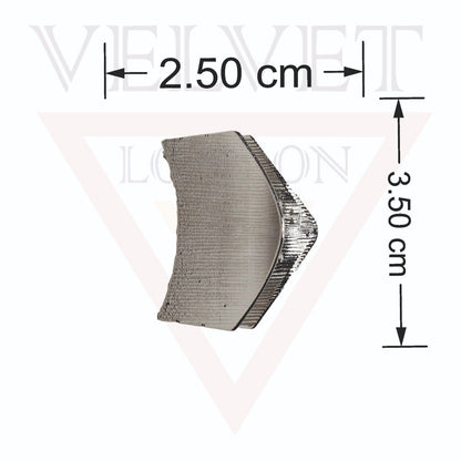 4x Lining Hair Claw Metal Pyramid Shape Hair Clips Jaw Clamp Strong Hold Hairpin