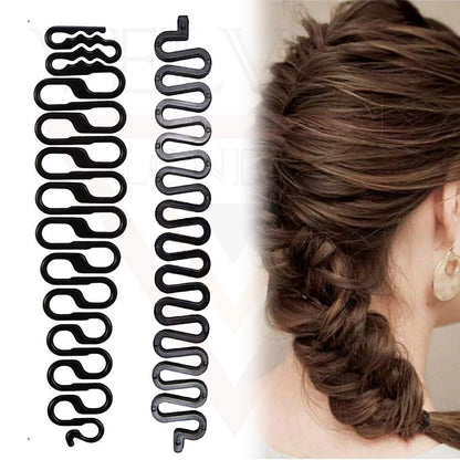 2pcs Hair Stick French Hair Braiding Tools Styling Accessories Bun Maker Tools