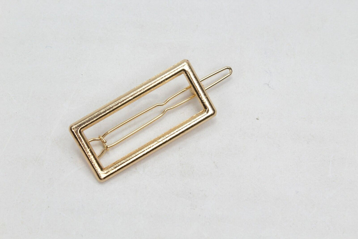 Golden Hair Clip Metal Hair Pin French Sliders Minimalist Clip Barrettes Grips 