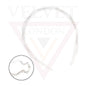 Wavey Hair Band Clear Hair Hoop With Teeth Comb Grip Headband Solid Headwears UK