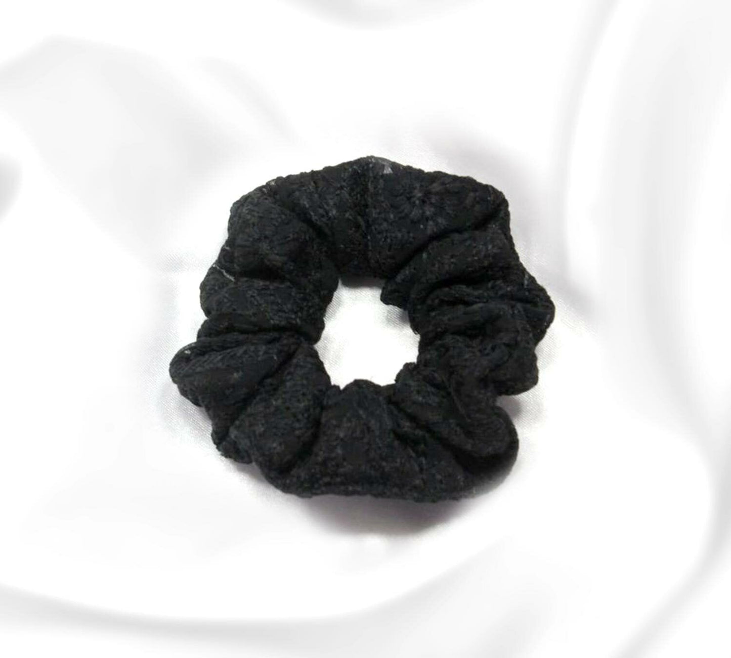 Embroidered Scrunchies Elastic Pony Tie Hair Beaded Bobble Bands Headwear