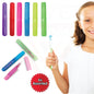 Portable Toothbrush Case Protective Case for Toothbrush Head for Travel 6pcs