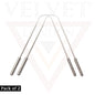 2x Stainless Steel Grip Handles Tongue Scraper Dental Care Hygiene Oral Care