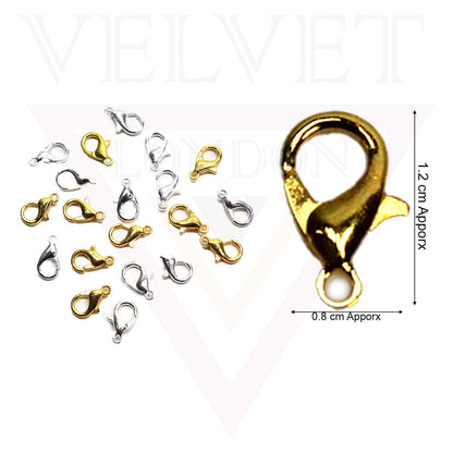25 Pcs Jewellery Clasps Lobster Clasps Fastener Hook Necklaces Bracelet Clips