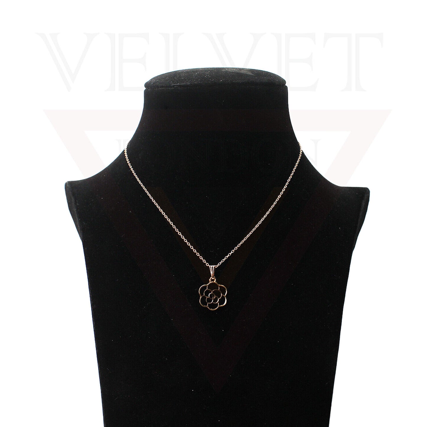 Pendant Necklace Small Colour Golden Sunflower Vintage Delicate Choker Chain